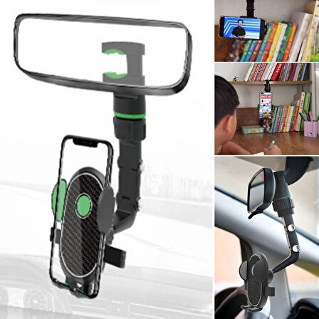 Buffer® Dikiz Aynasına Takılabilen Eklemli Telefon Tutucu Aparat
