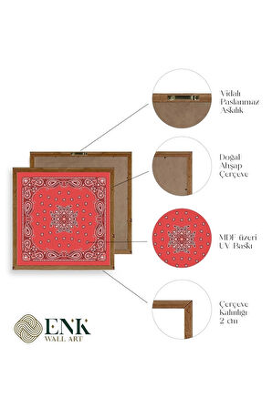 Motif Ahşap Çerçeveli Tablo