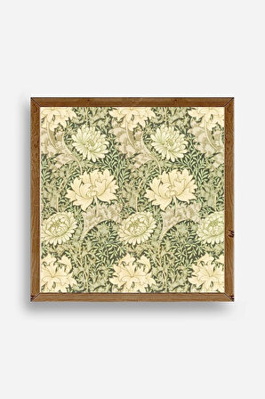 Çiçek Ahşap Çerçeveli Tablo