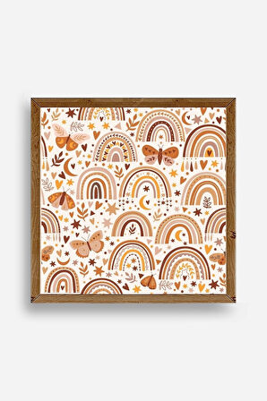 Gökkuşağı Ahşap Çerçeveli Tablo