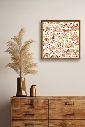 Gökkuşağı Ahşap Çerçeveli Tablo