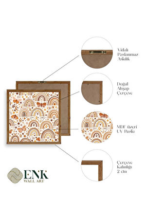 Gökkuşağı Ahşap Çerçeveli Tablo