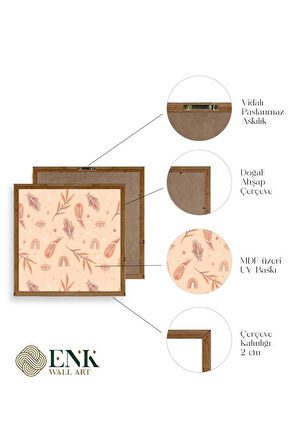 Tüy Ahşap Çerçeveli Tablo
