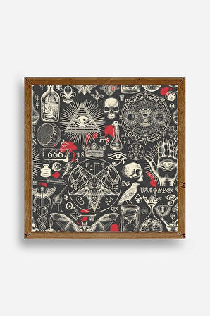 666 Ahşap Çerçeveli Tablo