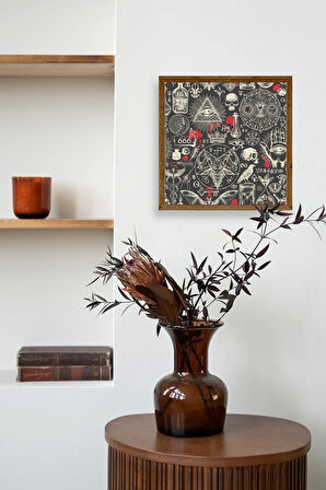 666 Ahşap Çerçeveli Tablo