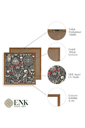 666 Ahşap Çerçeveli Tablo