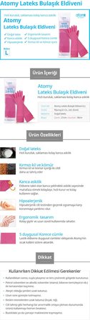 Atomy Lateks Bulaşık Eldiveni (L)