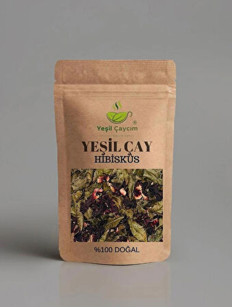 Hibisküs Tr ‘de ilk Rize Yarak Yeşil Çay, Harmanı metabolizma hızlandırıcı%100 Doğal, El yapımı  100Gr