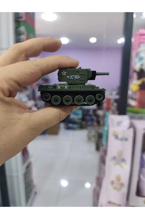 1:64 Ölçek 2.4 Ghz 9 Kanal Kızıl Ötesi Savaş Özellikli Uzaktan Kumandalı Typ-C Şarjlı Mini Tank