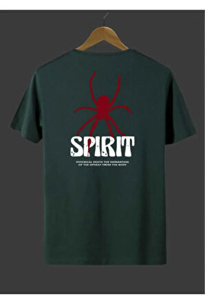malkoçbey spirint baskılı oversize unisex basic t-shirt