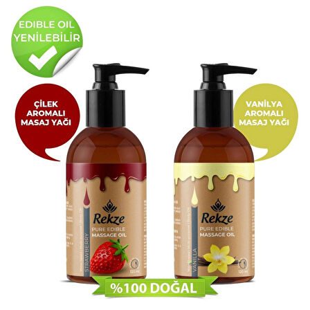 Genel Markalar Masaj Yagı Vanilya + Çilek Aromalı Aromaterapi 120 Ml