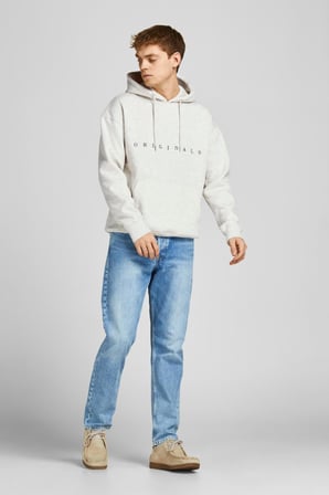 Jack & Jones Erkek Copenhagen Kapüşonlu Sweatshirt RELAXED FIT HOODiE - 12176864