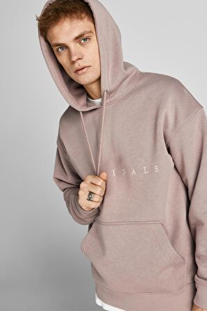 Jack & Jones Erkek Copenhagen Kapüşonlu Sweatshirt Relaxed Fit Hoodie - 12176864