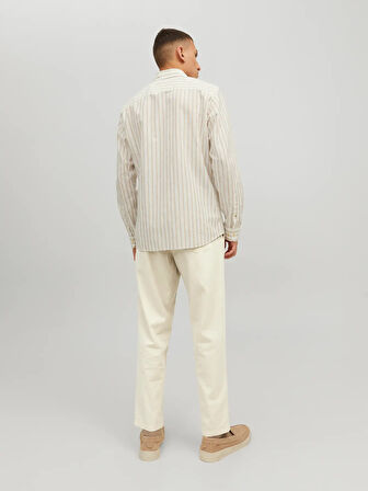 Jack & Jones Erkek Tapered Fit Keten Pantolon - 12229699
