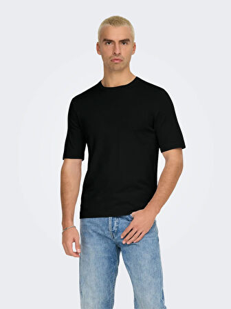 Only & Sons Erkek Yuvarlak Yaka Basic Örme T-Shirt - 22022928