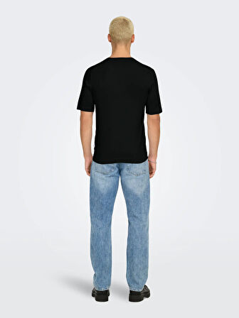 Only & Sons Erkek Yuvarlak Yaka Basic Örme T-Shirt - 22022928