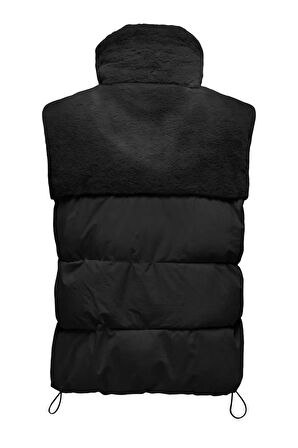 Only Kadın Kolsuz Mont Dik Yaka Peluş Yelek - 15322053