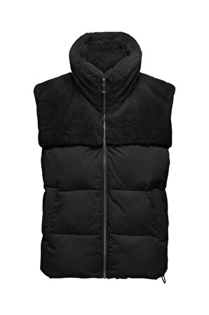 Only Kadın Kolsuz Mont Dik Yaka Peluş Yelek - 15322053