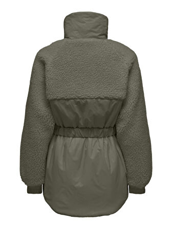 Only Kadın Kemerli Dik Yaka  Teddy Ceket - 15322074 