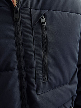Jack & Jones Erkek Fonksiyonel Kapüşonlu Şişme Mont  - 12258416