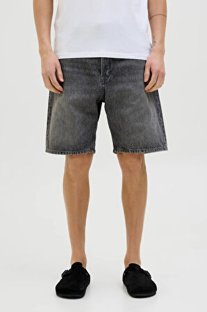 Jack & Jones Erkek Jjıtony Rahat Kesim Siyah Jean Şort - 12269533