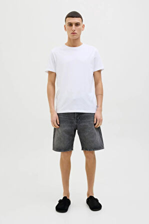 Jack & Jones Erkek Jjıtony Rahat Kesim Siyah Jean Şort - 12269533