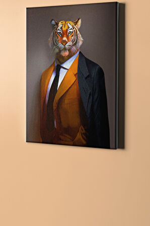 Sayılarla Boyama Seti Kasnaklı Kaplan Adam 60 X 75 Cm