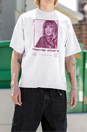 Lover Taylor Swift Özel Dizayn Unisex Tişört, Oversize Şarkıcı Tişört