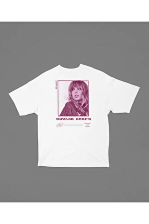 Lover Taylor Swift Özel Dizayn Unisex Tişört, Oversize Şarkıcı Tişört