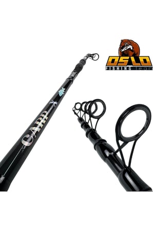 Carp-x 390cm 3,5lbs Oslo Shark 6000 Profesyonel Surf Sazan Kıyı Olta Takımı Seti