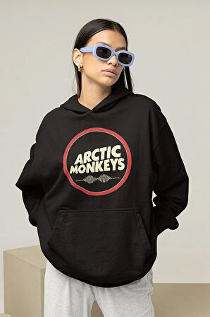 Arctic Monkeys Müzik Grubu Baskılı Unisex Oversize Hoodie