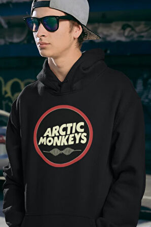 Arctic Monkeys Müzik Grubu Baskılı Unisex Oversize Hoodie