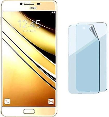  Nano Özel Kesim Tam Kaplayan Ekran Koruyucu Samsung Galaxy C7 Pro