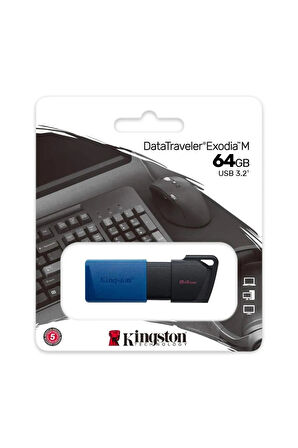 Kingston 64 GB Exodia USB 3.2 Gen1 DTX/64GB USB Bellek