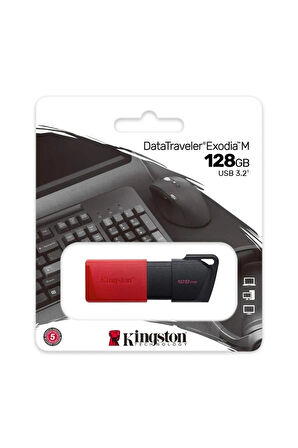 Kingston 128 GB Exodia USB 3.2 Gen1 DTX/128GB USB Bellek