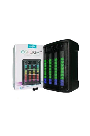 Taşınabilir RGB Ledli Bluetooth Hoparlör 8" Boyut USB/TF/Bluetooth Destekli GTS-1905 