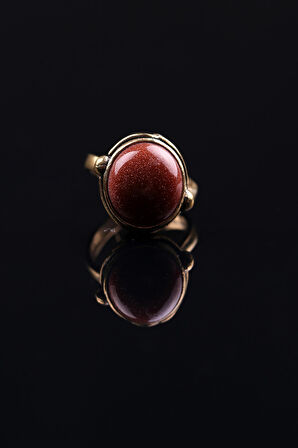 Doğal Taş Yıldız Doğal Taşlı Ayarlanabilir Yüzük