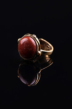 Doğal Taş Yıldız Doğal Taşlı Ayarlanabilir Yüzük