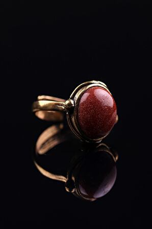 Doğal Taş Yıldız Doğal Taşlı Ayarlanabilir Yüzük