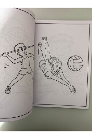 Sporcular Boyama Kitabı