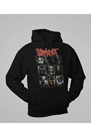 Slipknot Baskılı Unisex Oversize Rock  Metal Hoodie