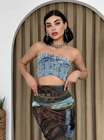 Lara Transparan Midi Etek