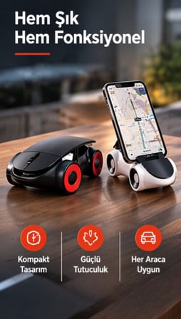 Araba Tasarımlı Telefon Tutucu
