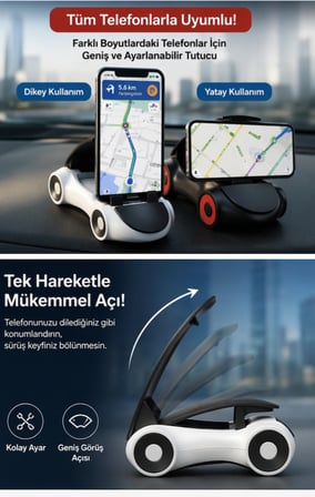Araba Tasarımlı Telefon Tutucu