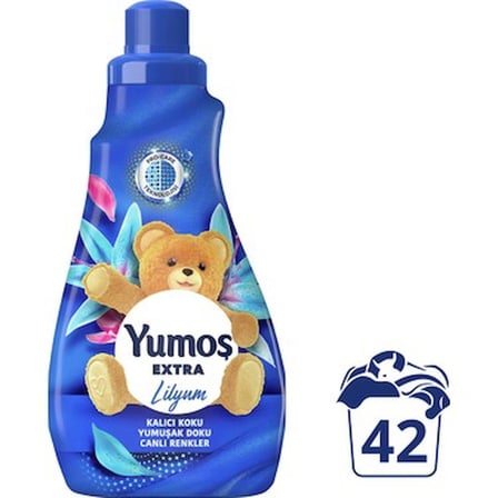 ŞeyliŞeyler - Yumoş Ekstra Konsantre Çamaşır Yumuşatıcısı Lilyum 1008 ml (42 Yıkama) 5 Adet
