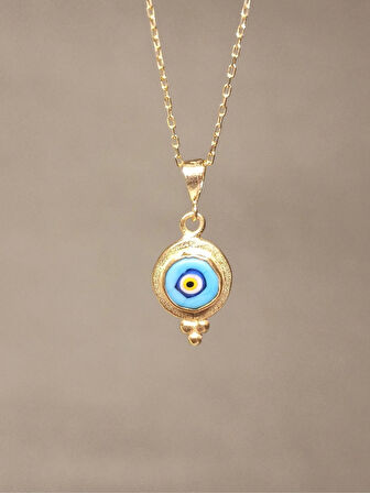 925 Ayar Gümüş Nazar Kolye, Gümüş Nazarlık, Evil Eye Kolye, Kadınlar İçin Anlamlı Hediye Kolye