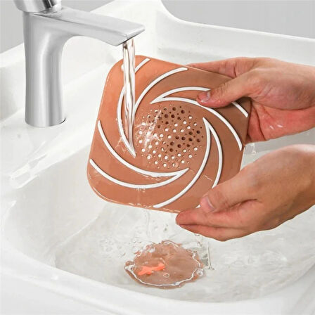 Beyaz Renk Delikli Silikon Kötü Koku Önleyici Banyo Mutfak Lavabo Koku Önleyici Sızdırmaz Ped