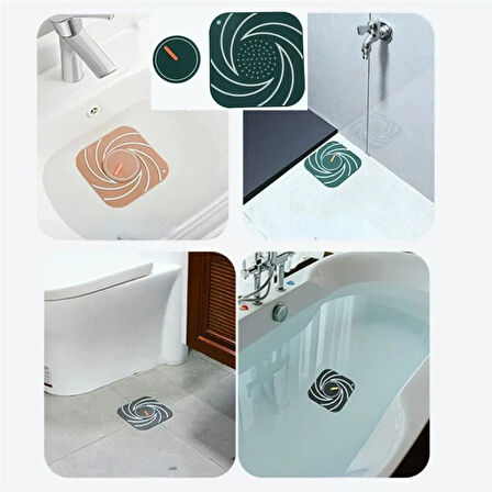 Beyaz Renk Delikli Silikon Kötü Koku Önleyici Banyo Mutfak Lavabo Koku Önleyici Sızdırmaz Ped