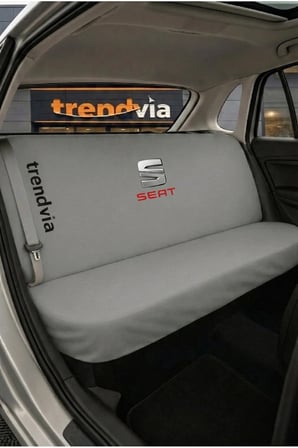 Seat Logolu Oto Koltuk Kılıfı Ön Arka Set – Penye Likralı Universal Koltuk Koruyucu Servis Kılıfı