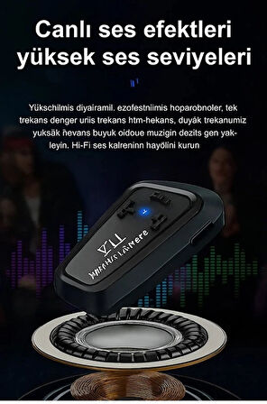 Y11 Bluetooth Kulaklık Mikrofonlu Motosiklet Kulaklığı İntercom Bt 5.3